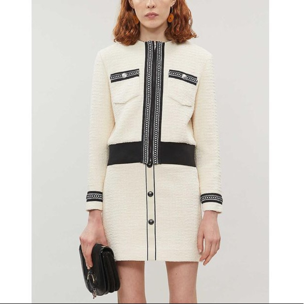 Part of a SET: MAJE Joppy jacket  In Ecru